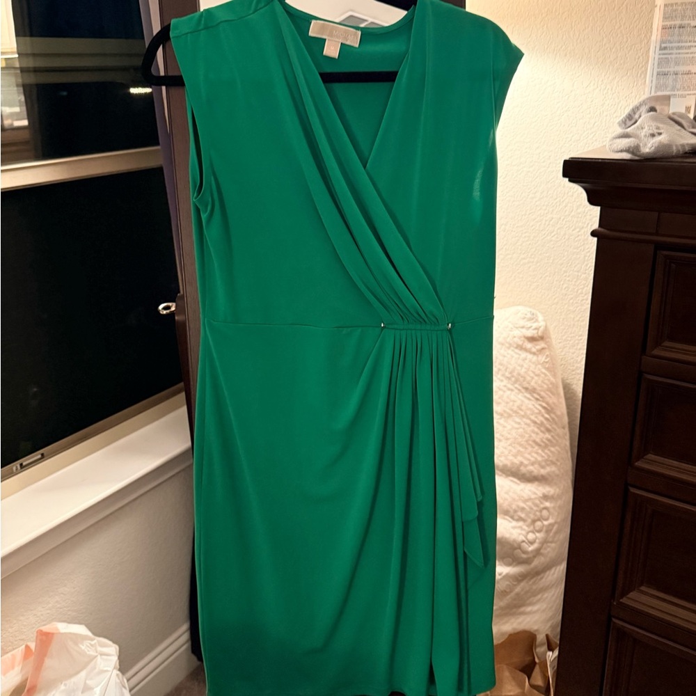 Michael Kors Vibrant Green Mini Dress
